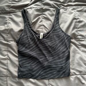 Lululemon Athletica Black Zebra Print Top